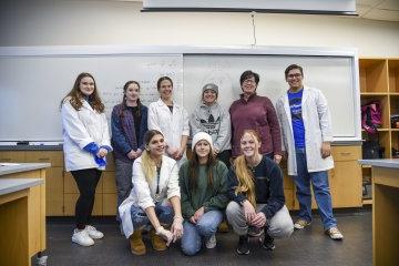 Sarah Keesom, Terri Provost and student researchers